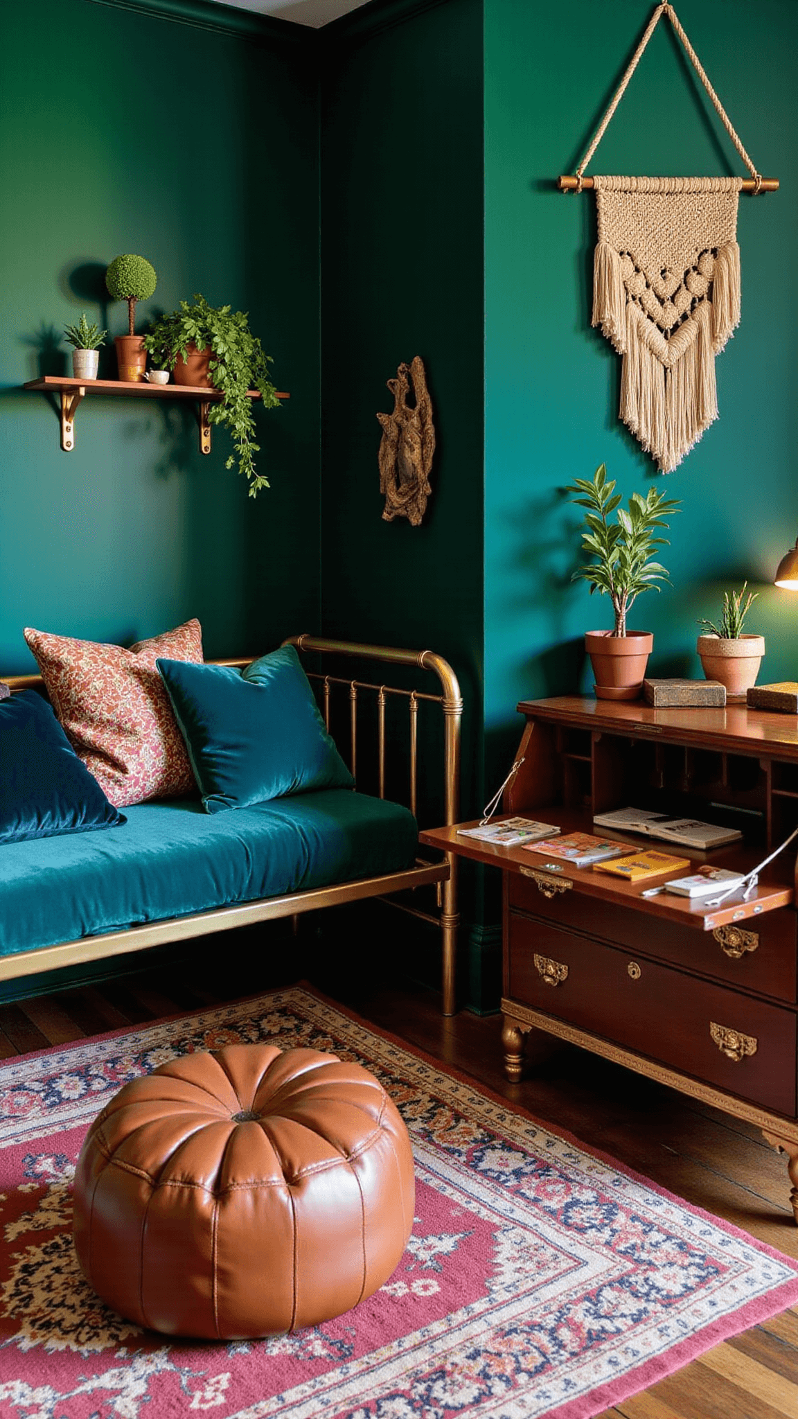 1065bohemian Emerald Study Corner