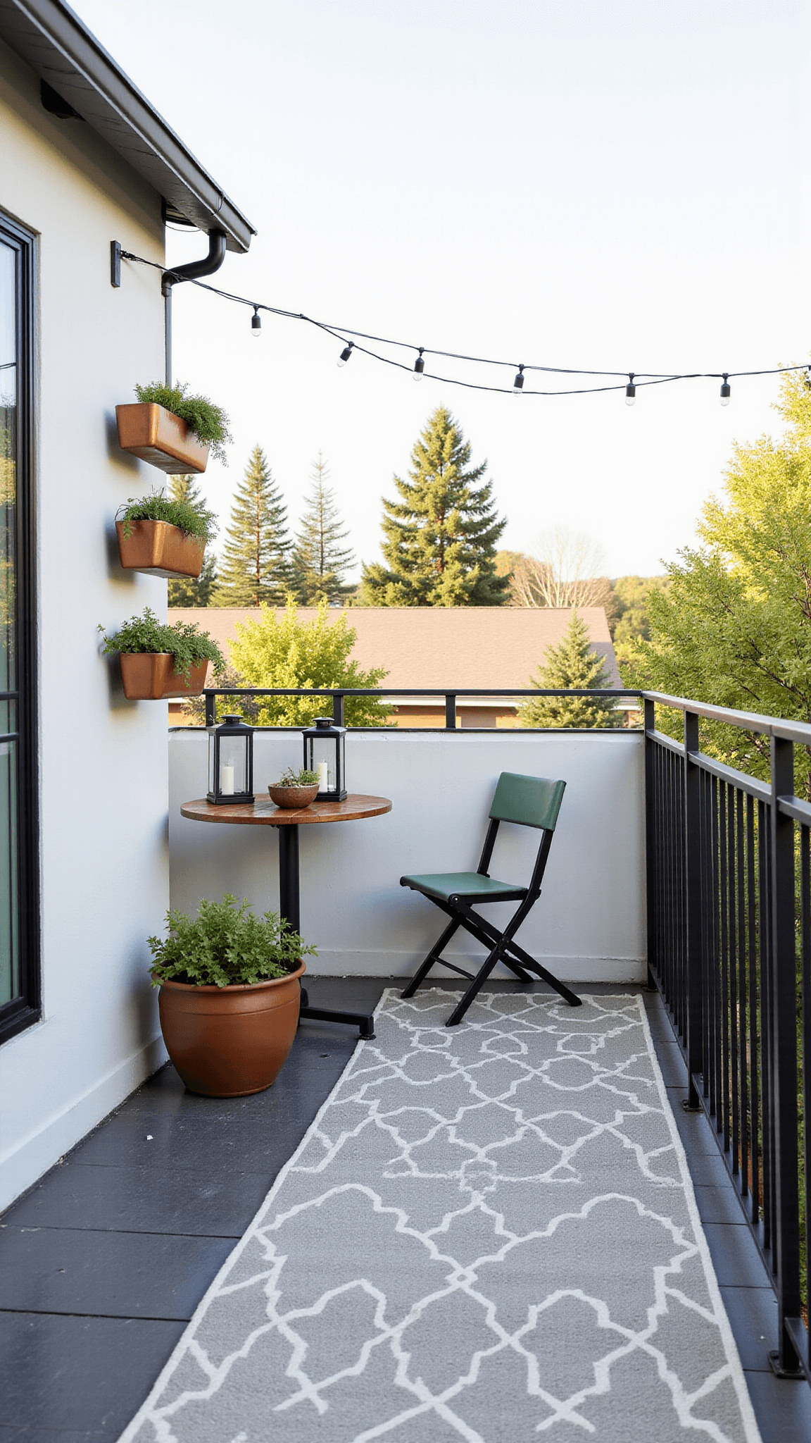 1160modern Vertical Balcony Design