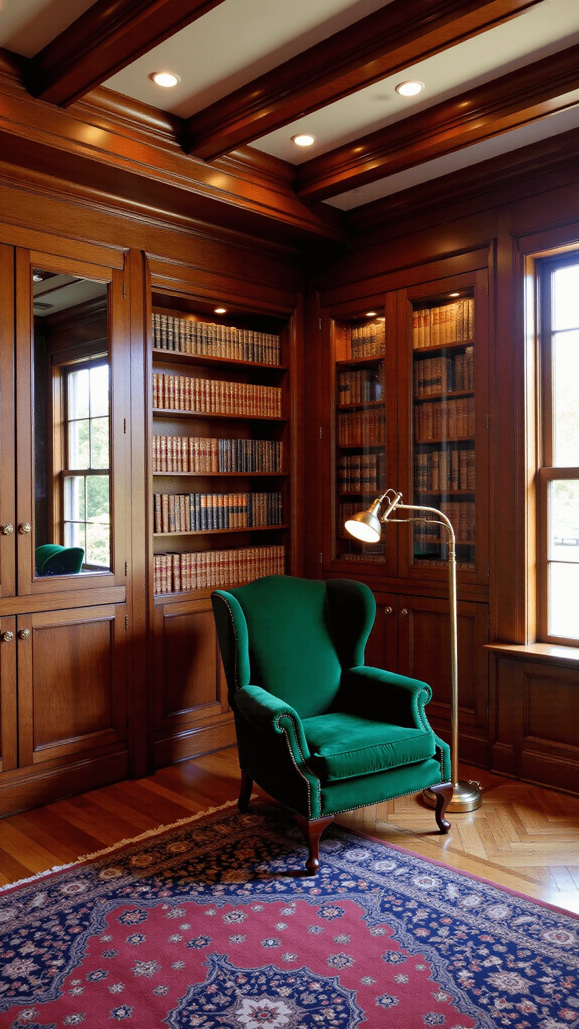 1440grand Mahogany Library Interior