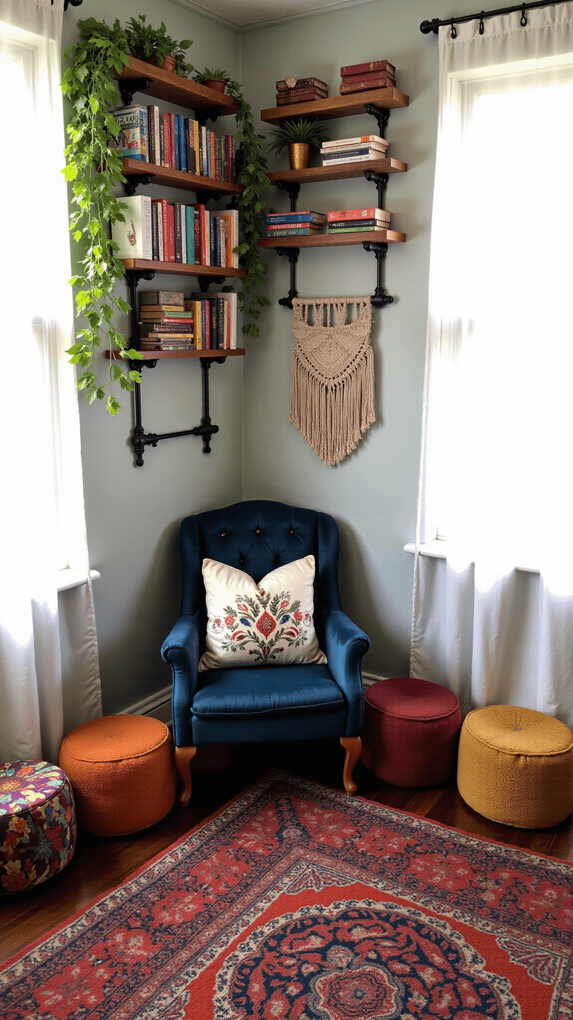 1441cozy Bohemian Reading Corner