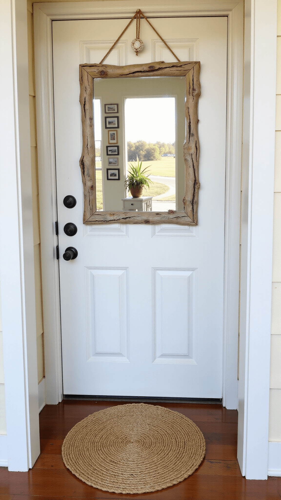 155coastal Doorway Mirror Vignette