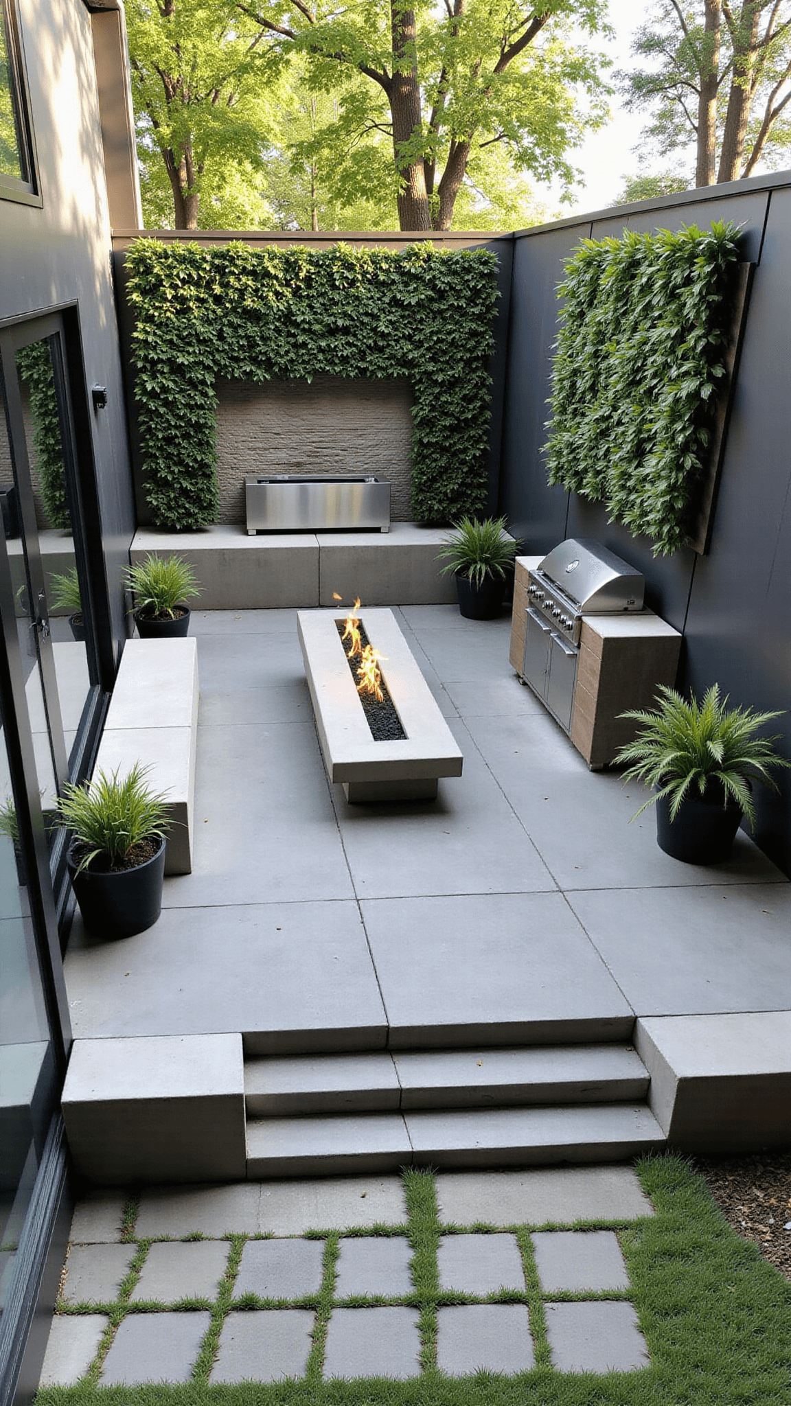 2034modern Urban Courtyard Aerial
