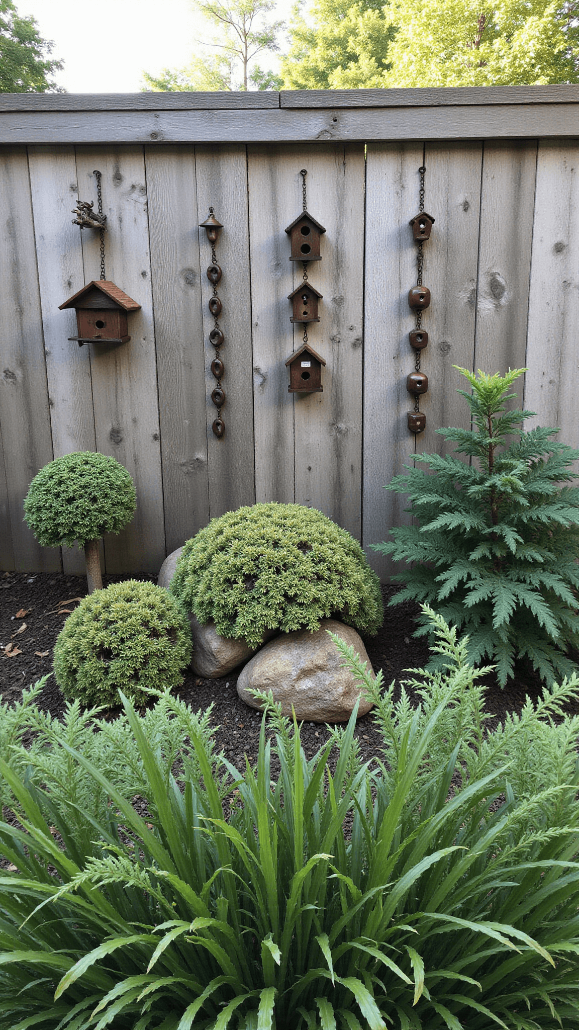 2231woodland Ferns Misty Fence