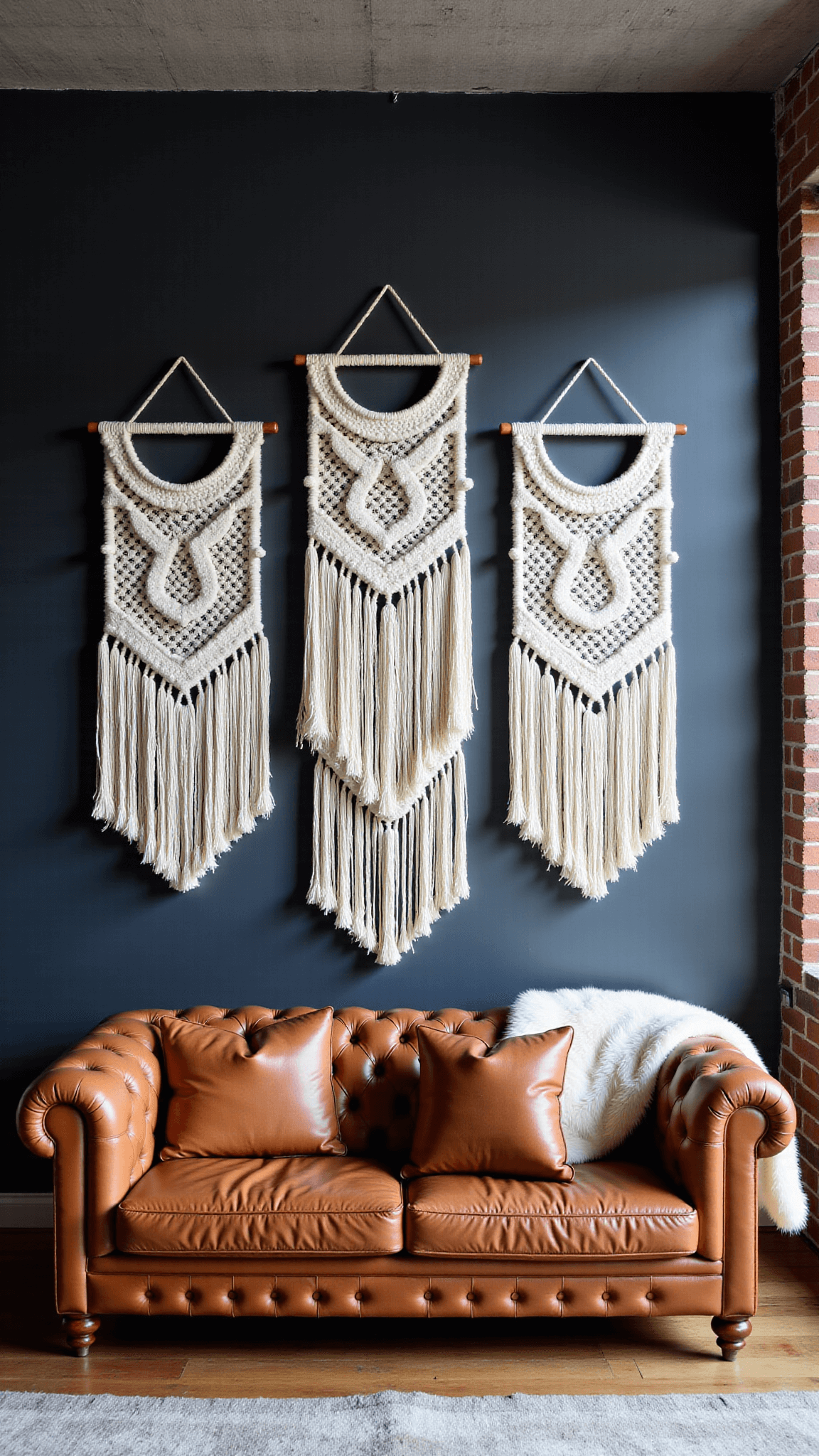 2519industrial Loft Macrame Chesterfield