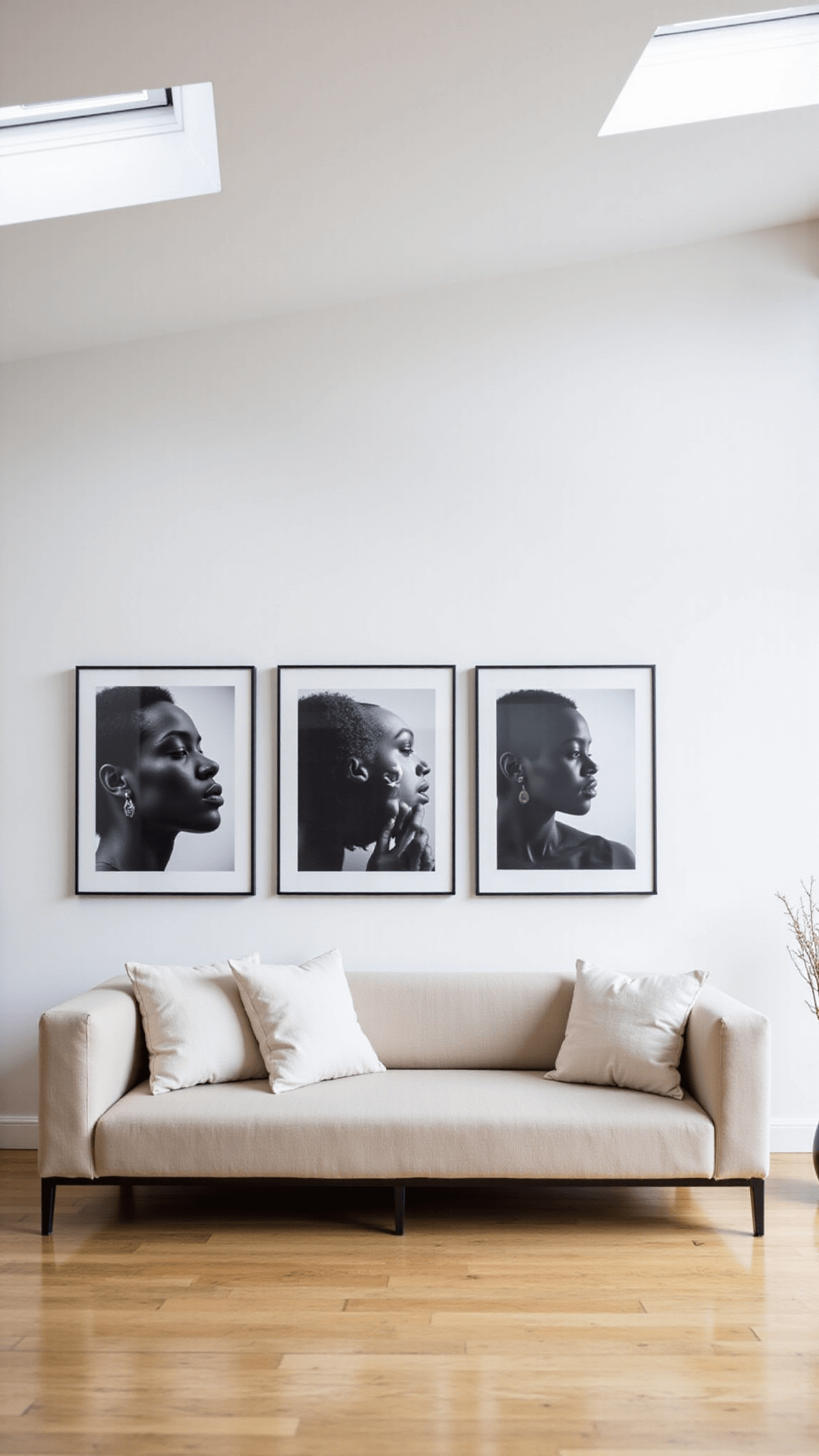 2522minimal Scandi Living Room Gallery Wall