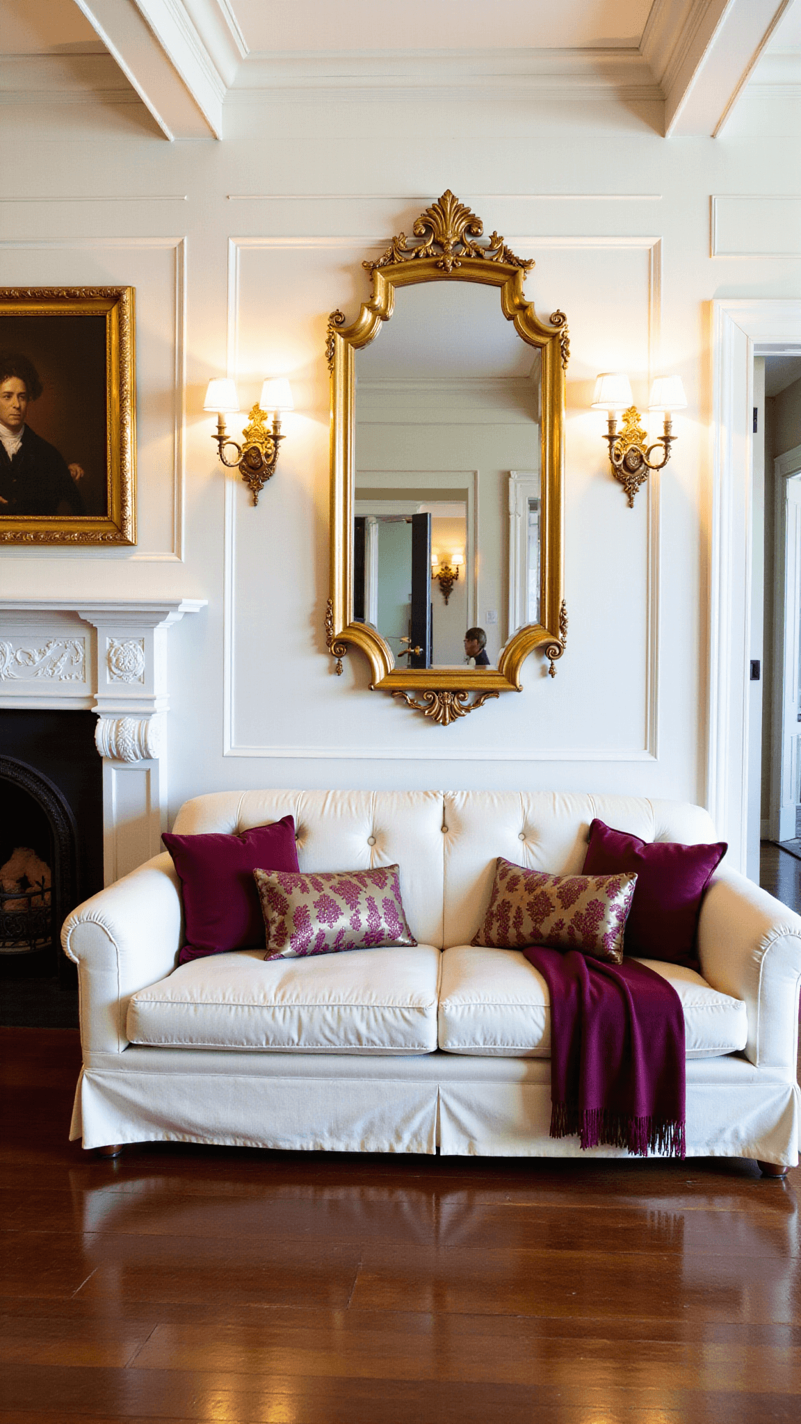 2523elegant Formal Living Gilt Mirror