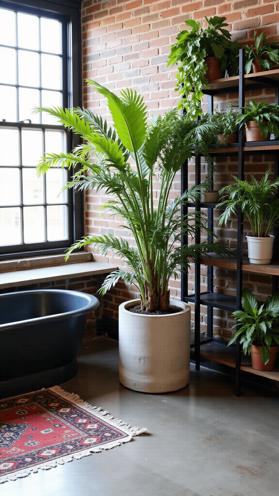 Creating Your Bathroom Oasis: A Guide to Humidity-Loving Plants 2671industrial Loft Jungle Bathroom