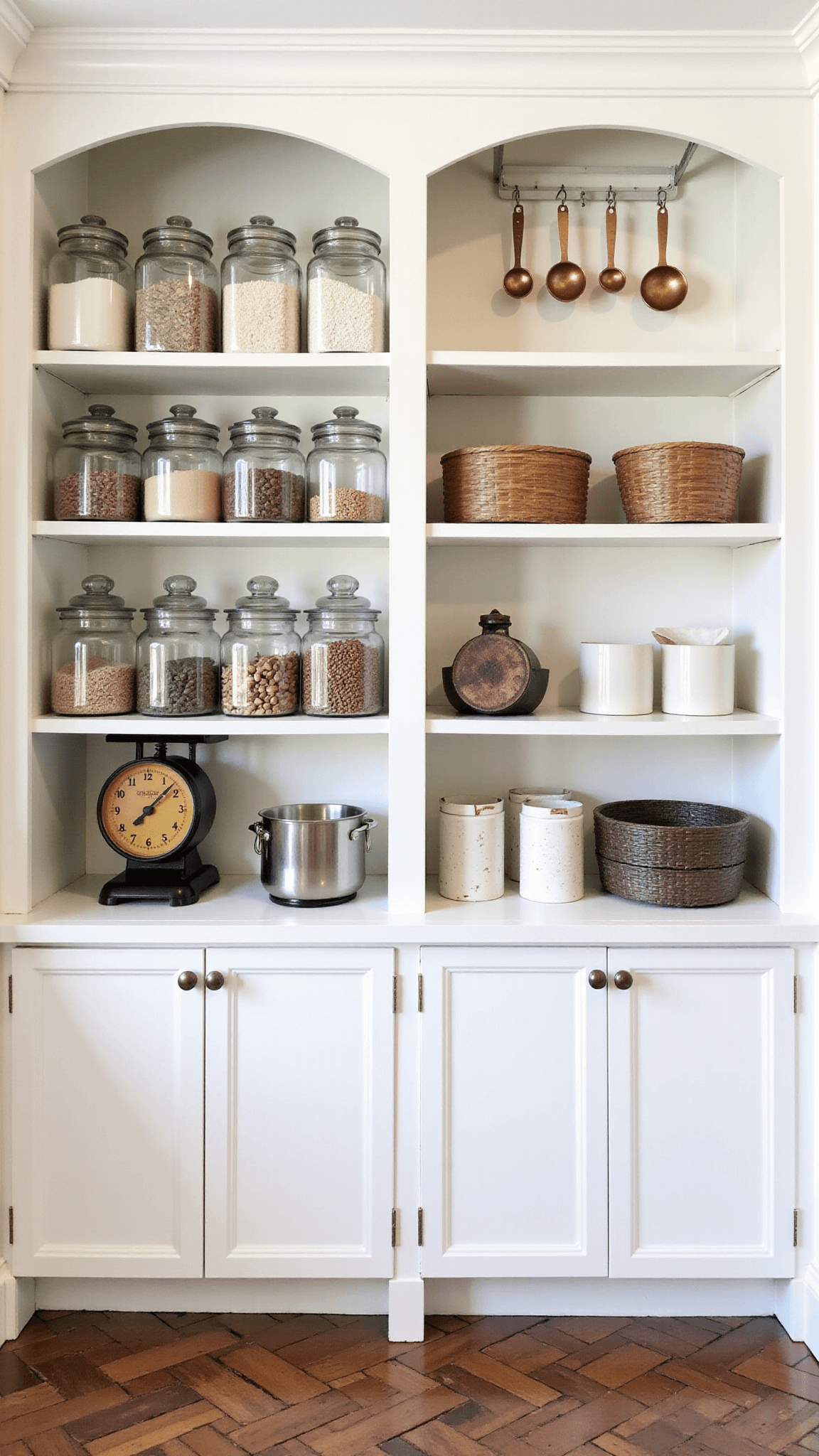 2687organized Vintage Pantry Shelving