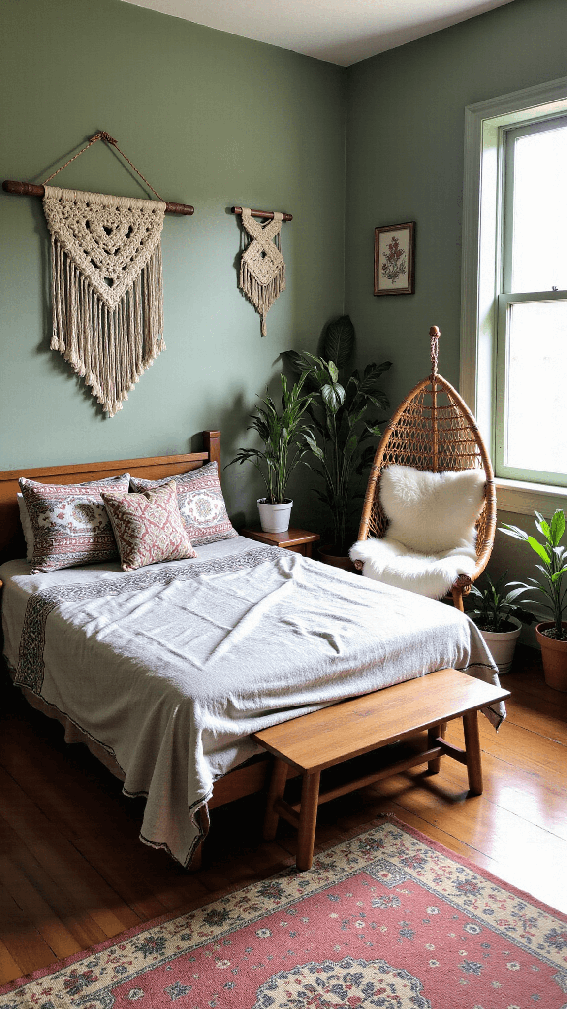 2701boho Sage Bedroom Sanctuary