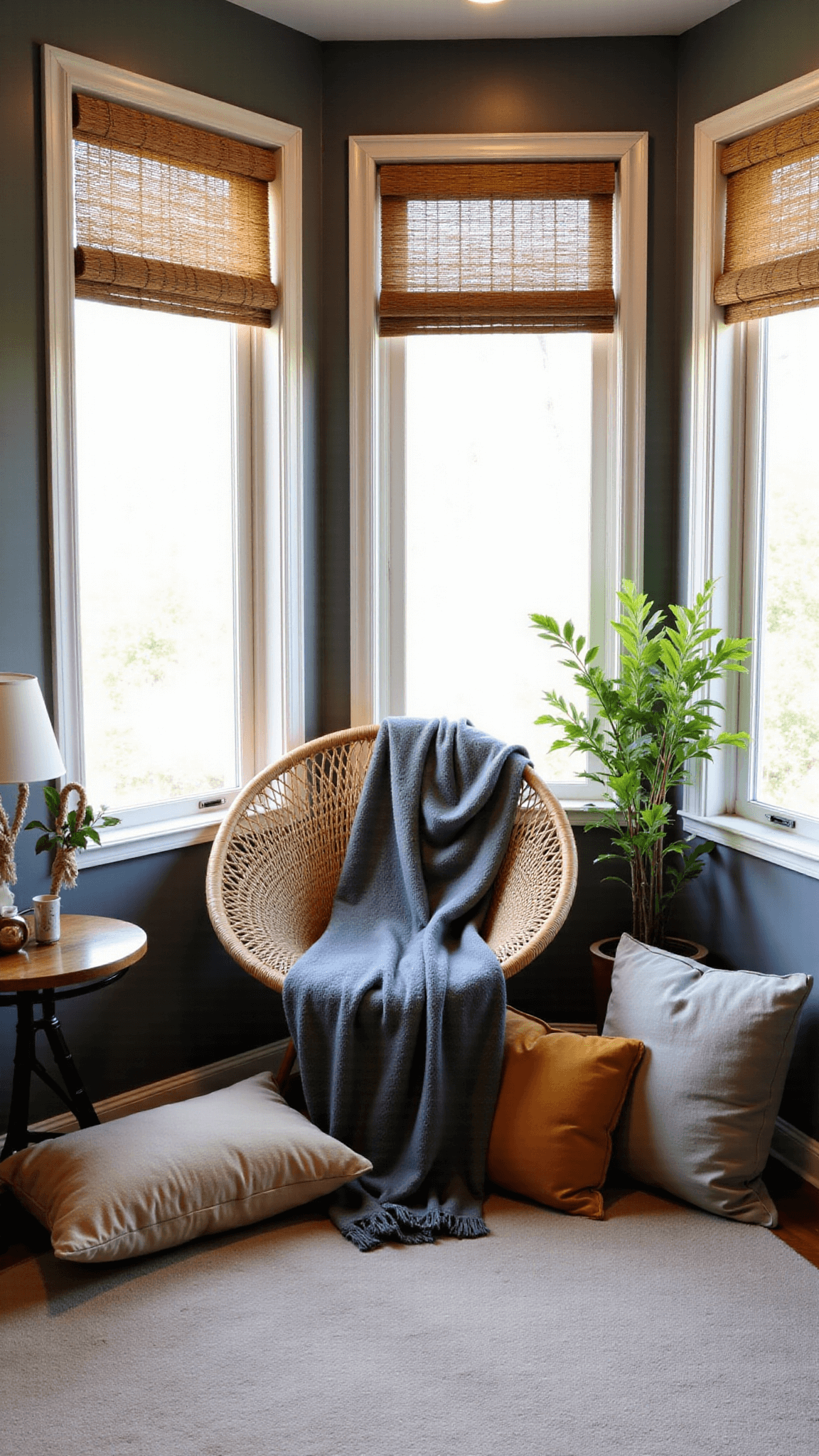 343boho Grey Reading Nook Window Light