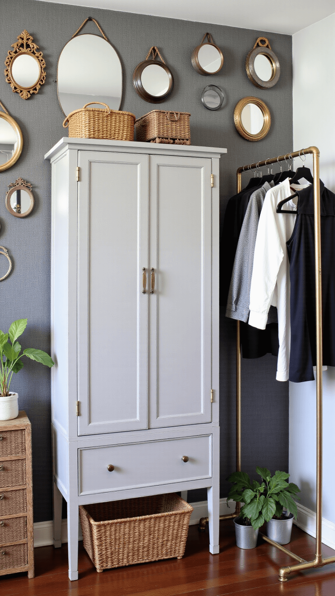 347vintage Dressing Corner Mirrors