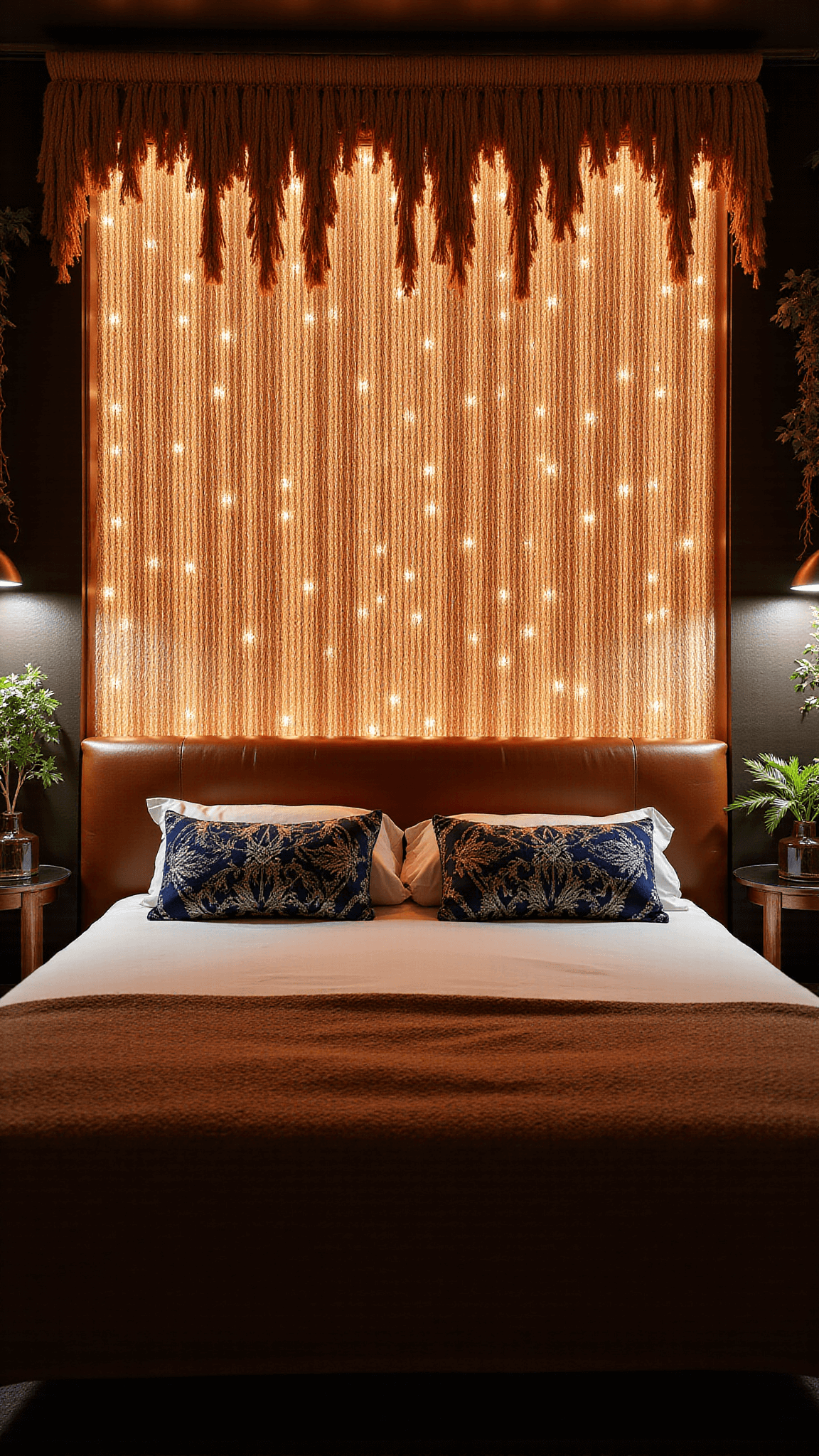 814modern Copper Wire Headboard Bedroom