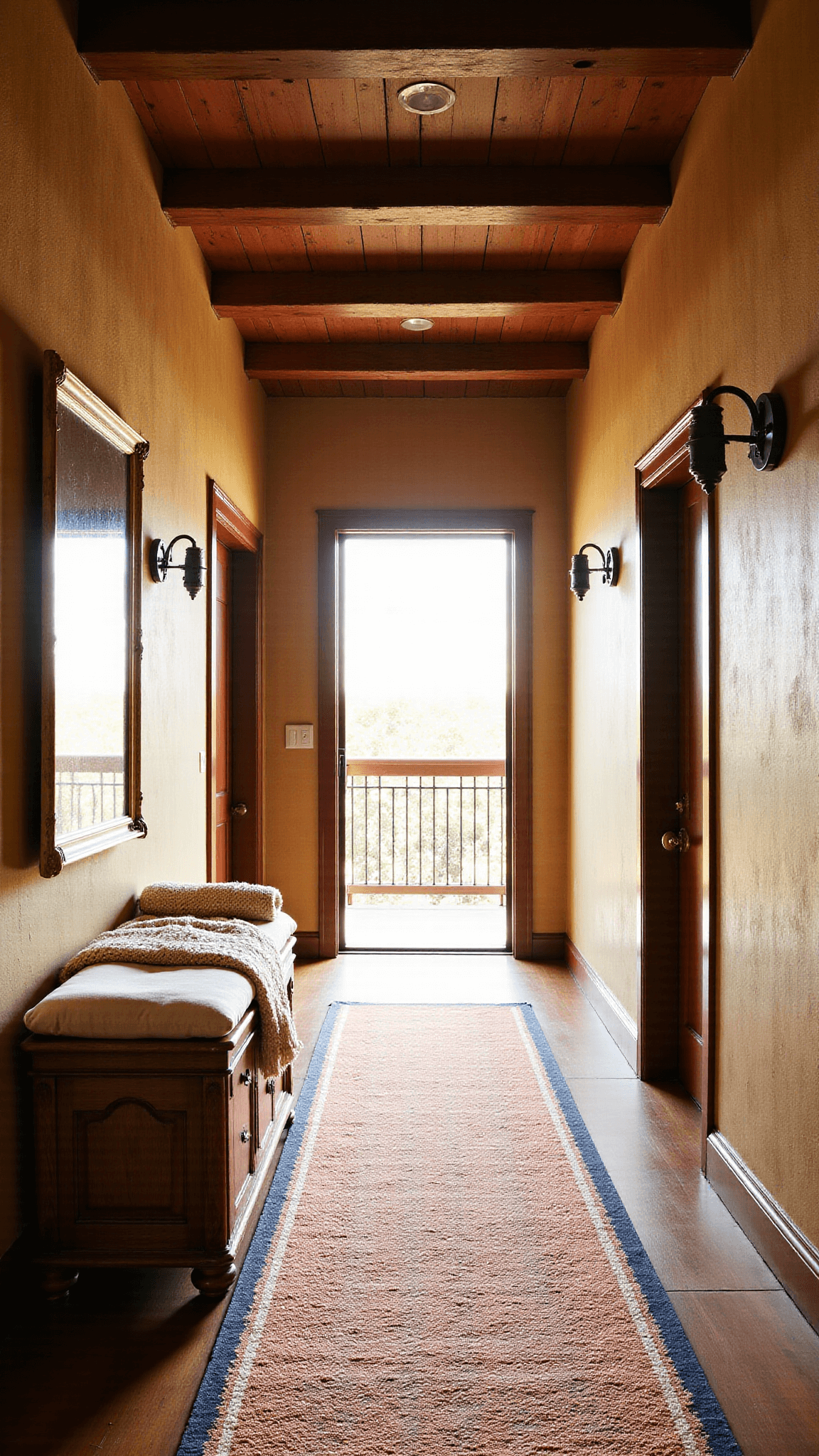 876golden Hallway Sunlight