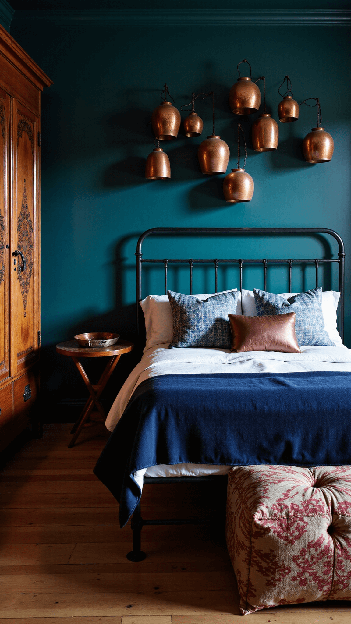 928moody Teal Indigo Bedroom Lanterns