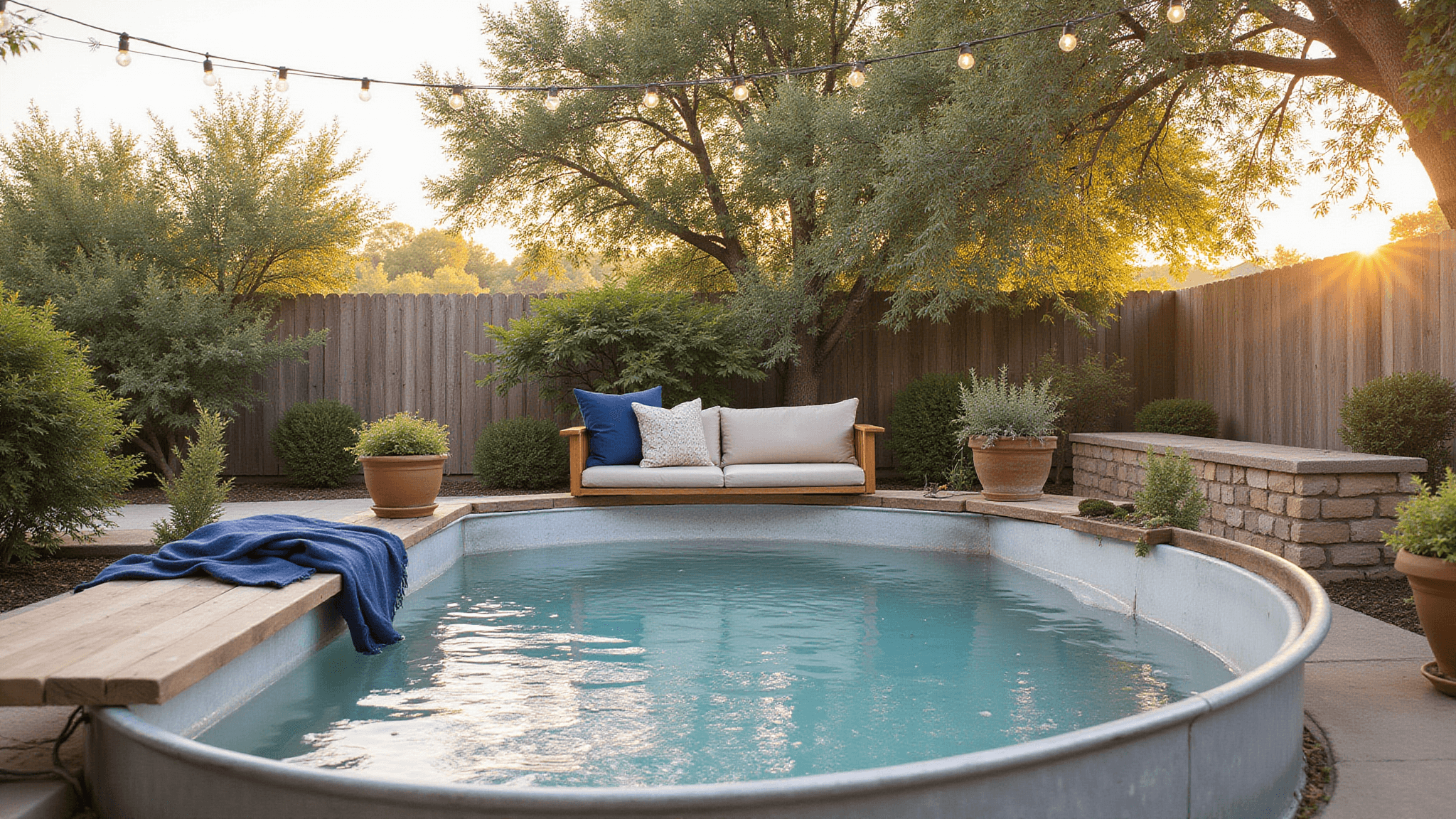 Stock Tank Pool Bench Decor: Your Ultimate Summer Styling Guide ...