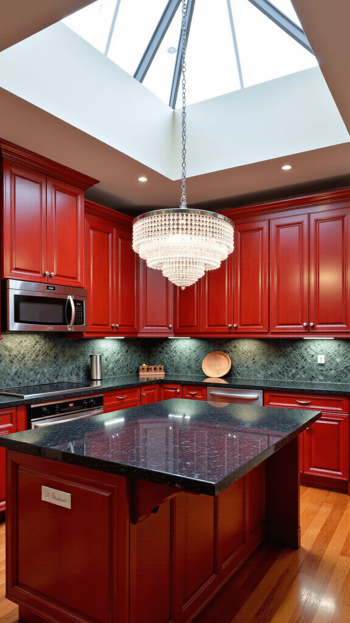 3101luxury Contemporary Kitchen Oak Granite