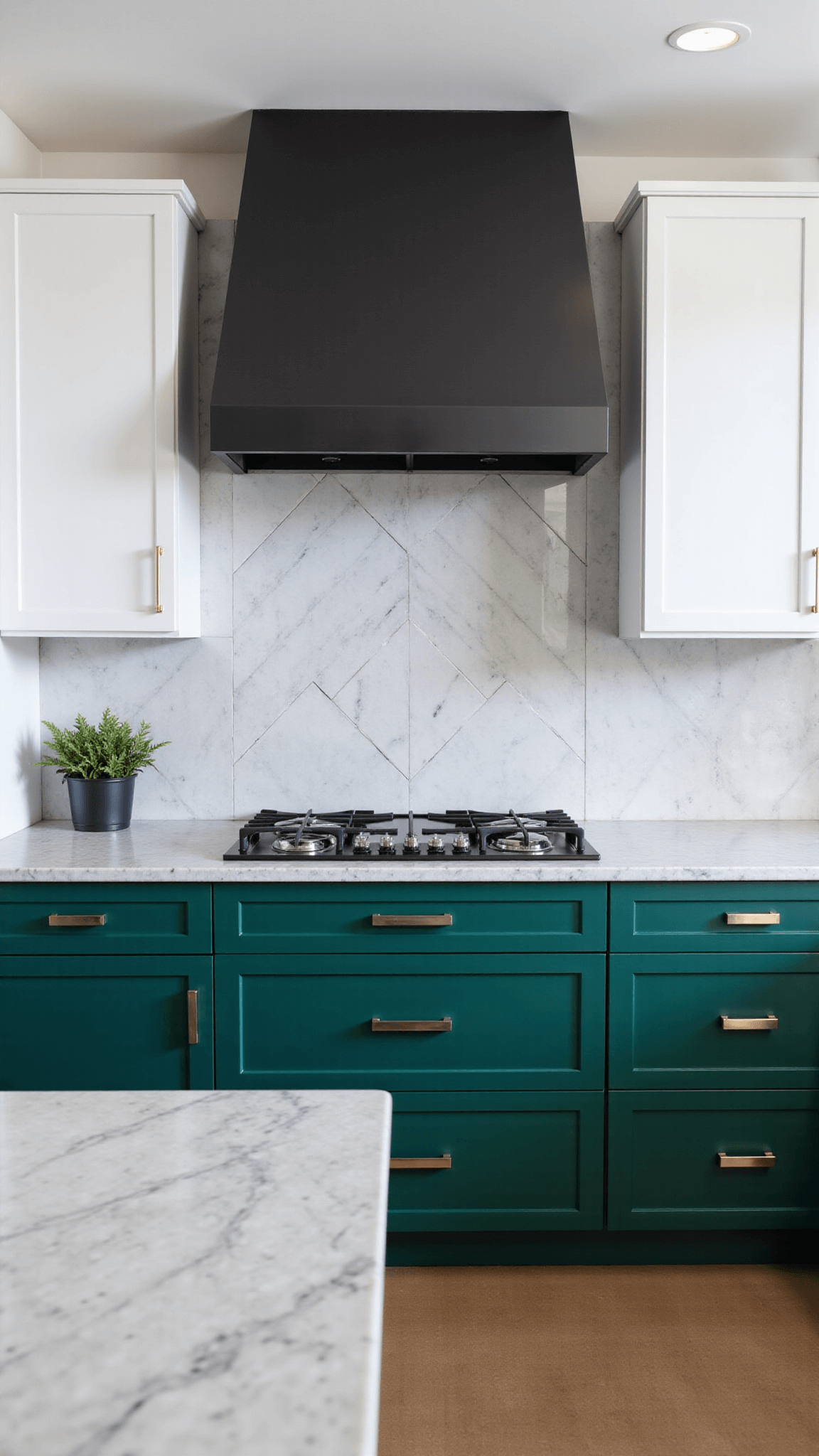 3312modern Emerald Kitchen Interior