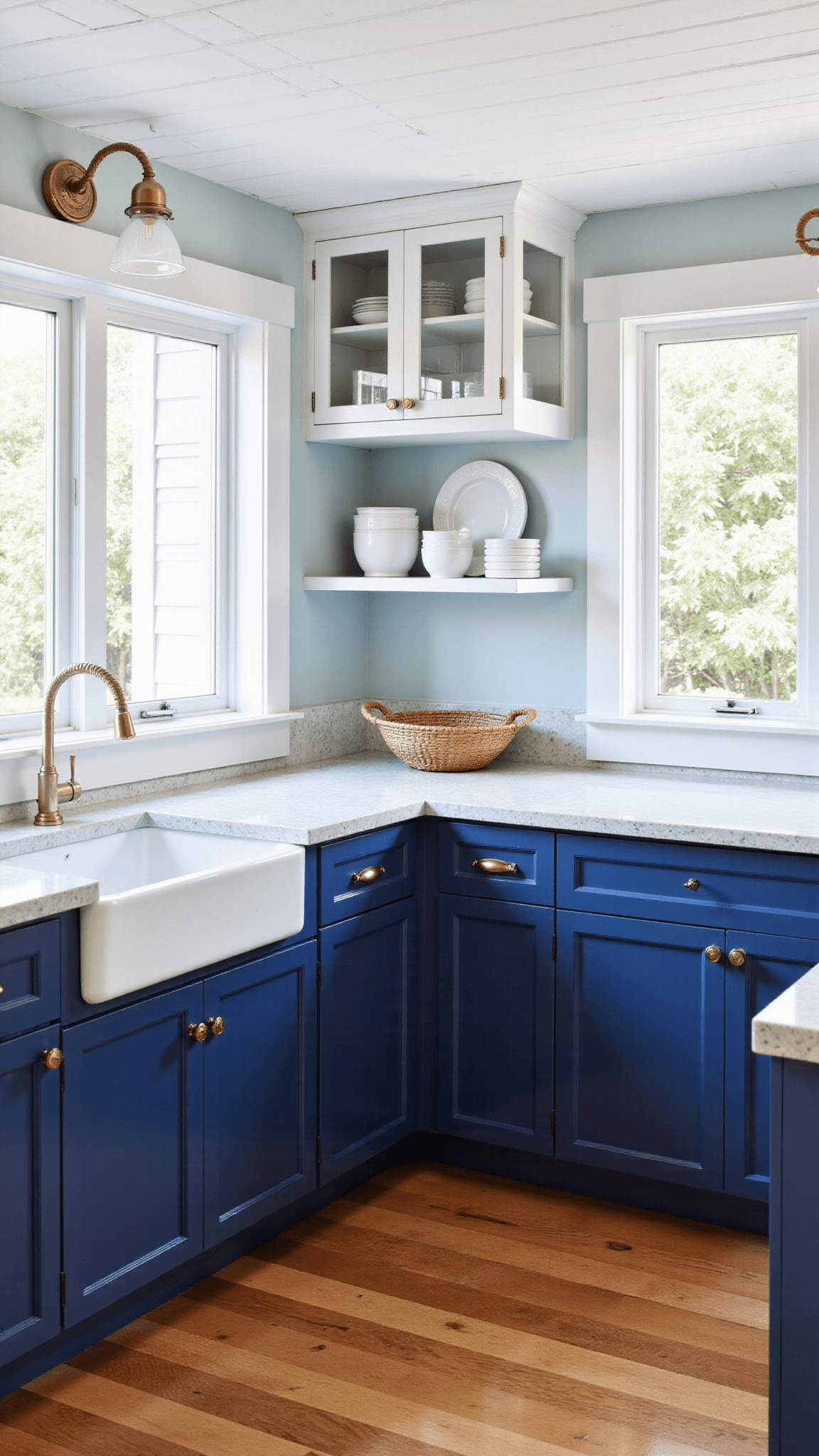 3356coastal Navy Kitchen Nautical Decor