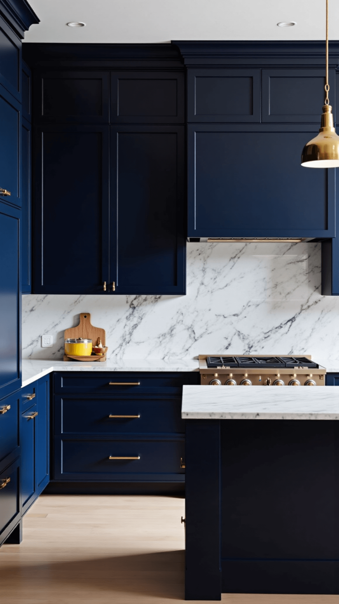 3357navy Marble Luxury Kitchen