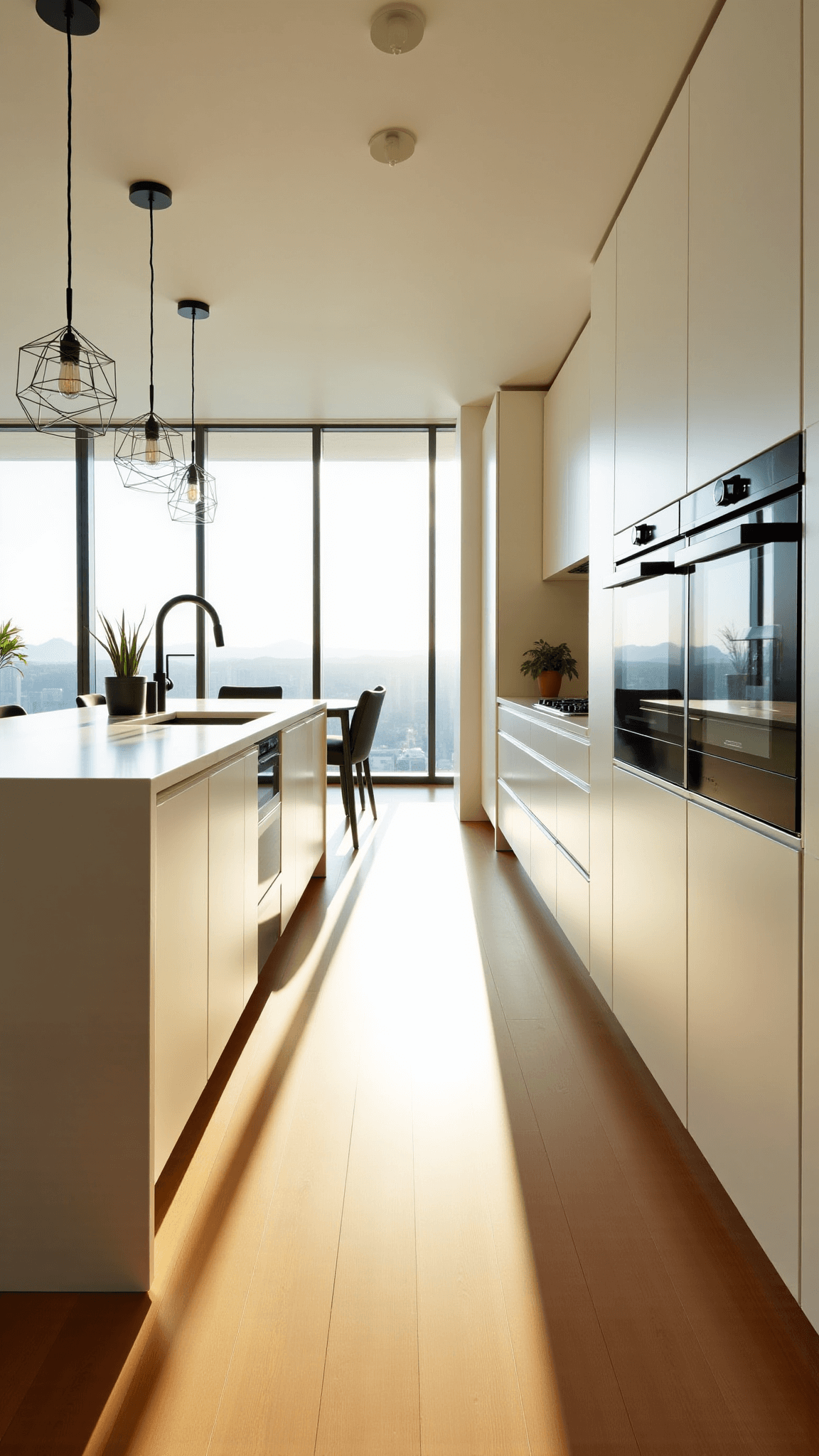 3365modern Minimal Kitchen Golden Hour