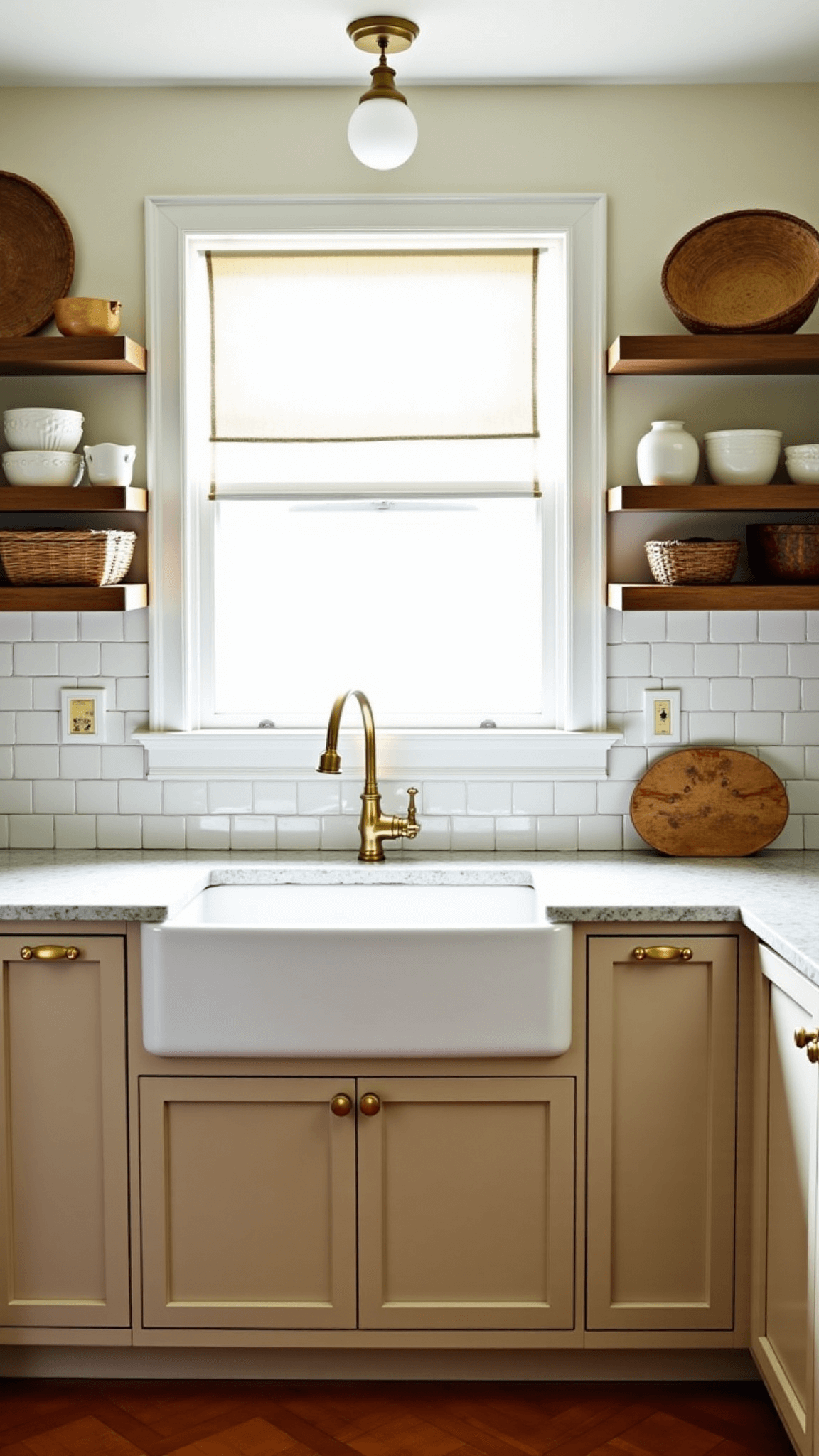 3366farmhouse Kitchen Corner Beige Tiles