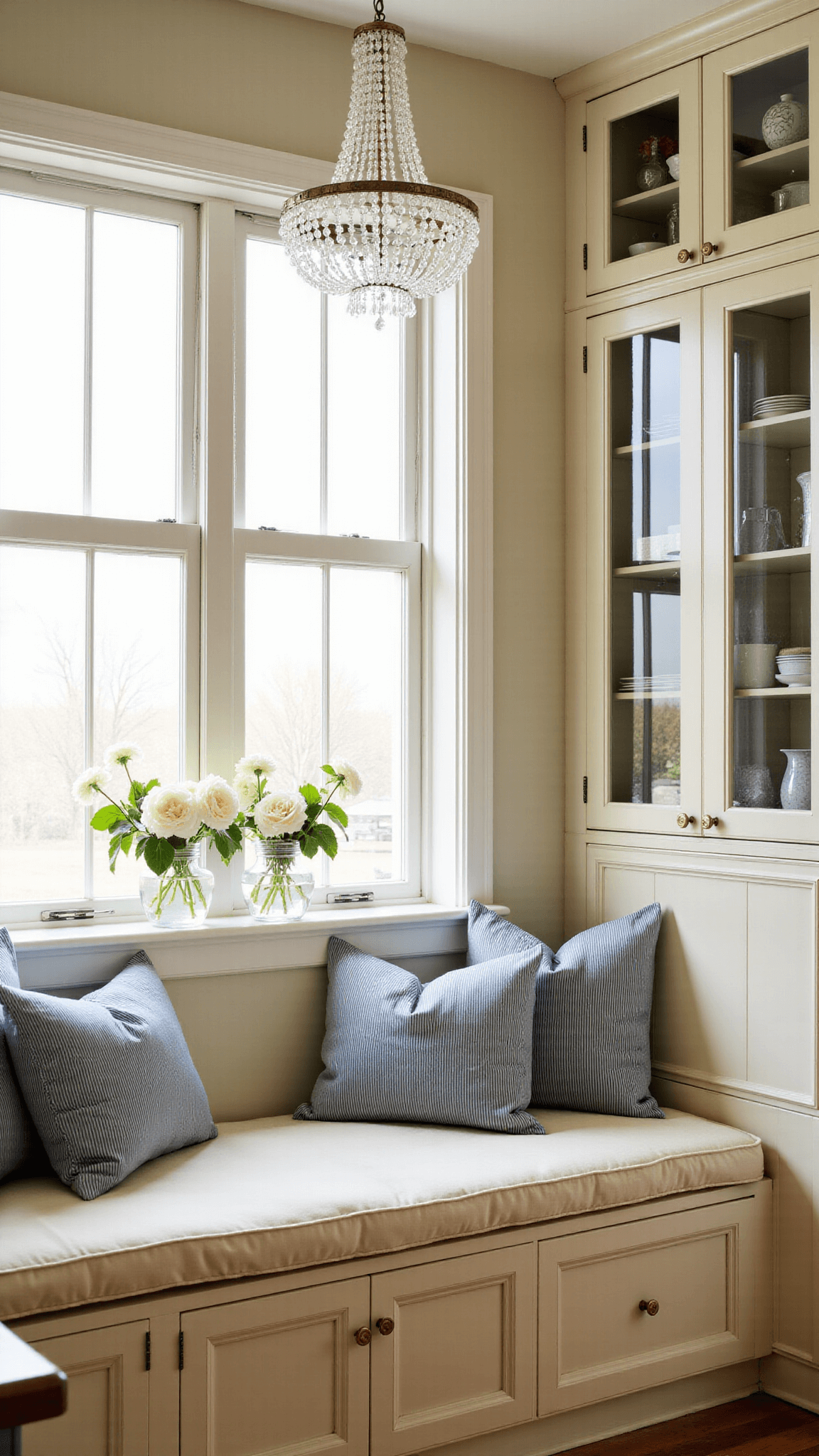 3375traditional Cream Breakfast Nook Morning