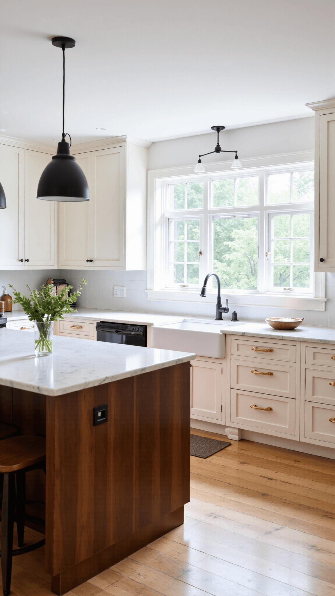 3379modern Sunlit Organic Kitchen Interior