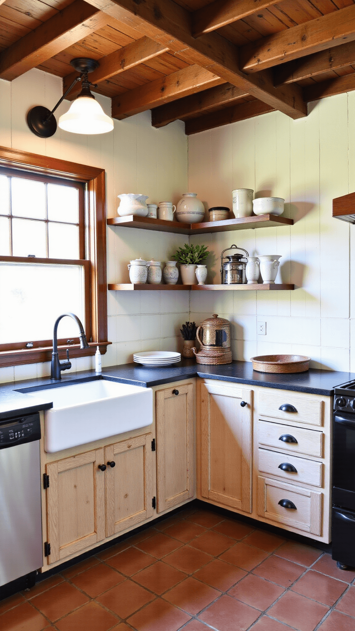3382cozy Farmhouse Rustic Kitchen Interior