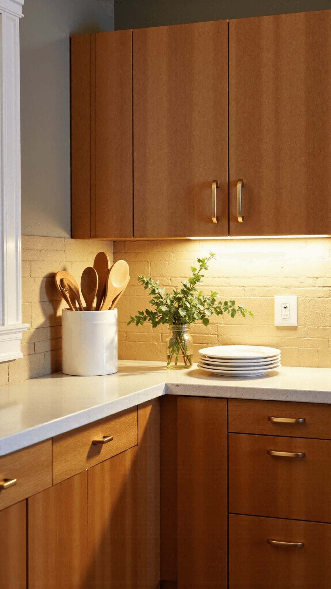 3414golden Hour Kitchen Corner Oak Cabinet