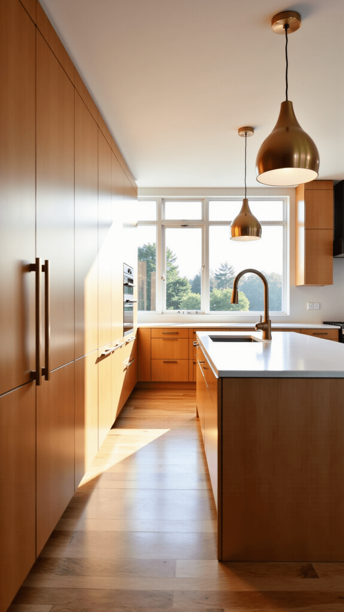 3450modern Maple Kitchen Sunset