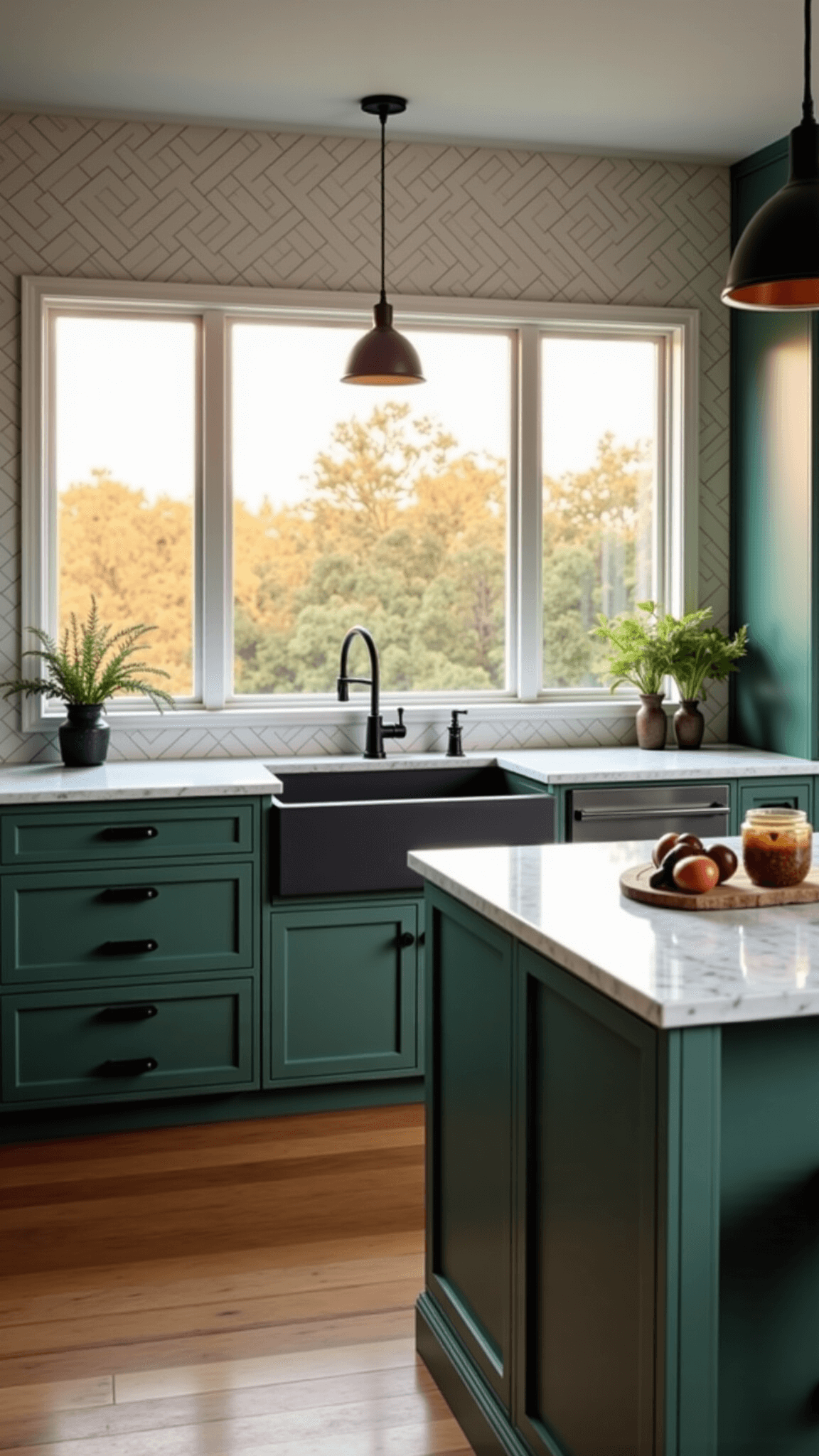 3468moody Craftsman Kitchen Sunset