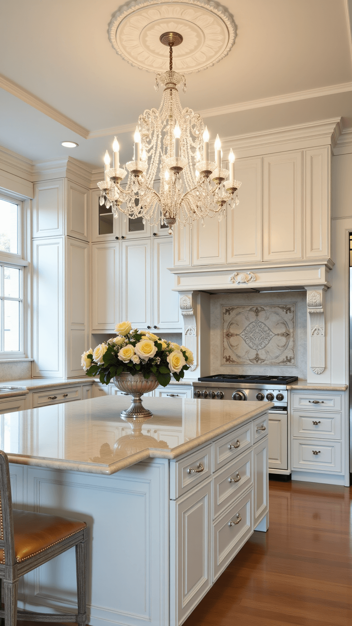 3494european Luxury Kitchen Marble Chandelier