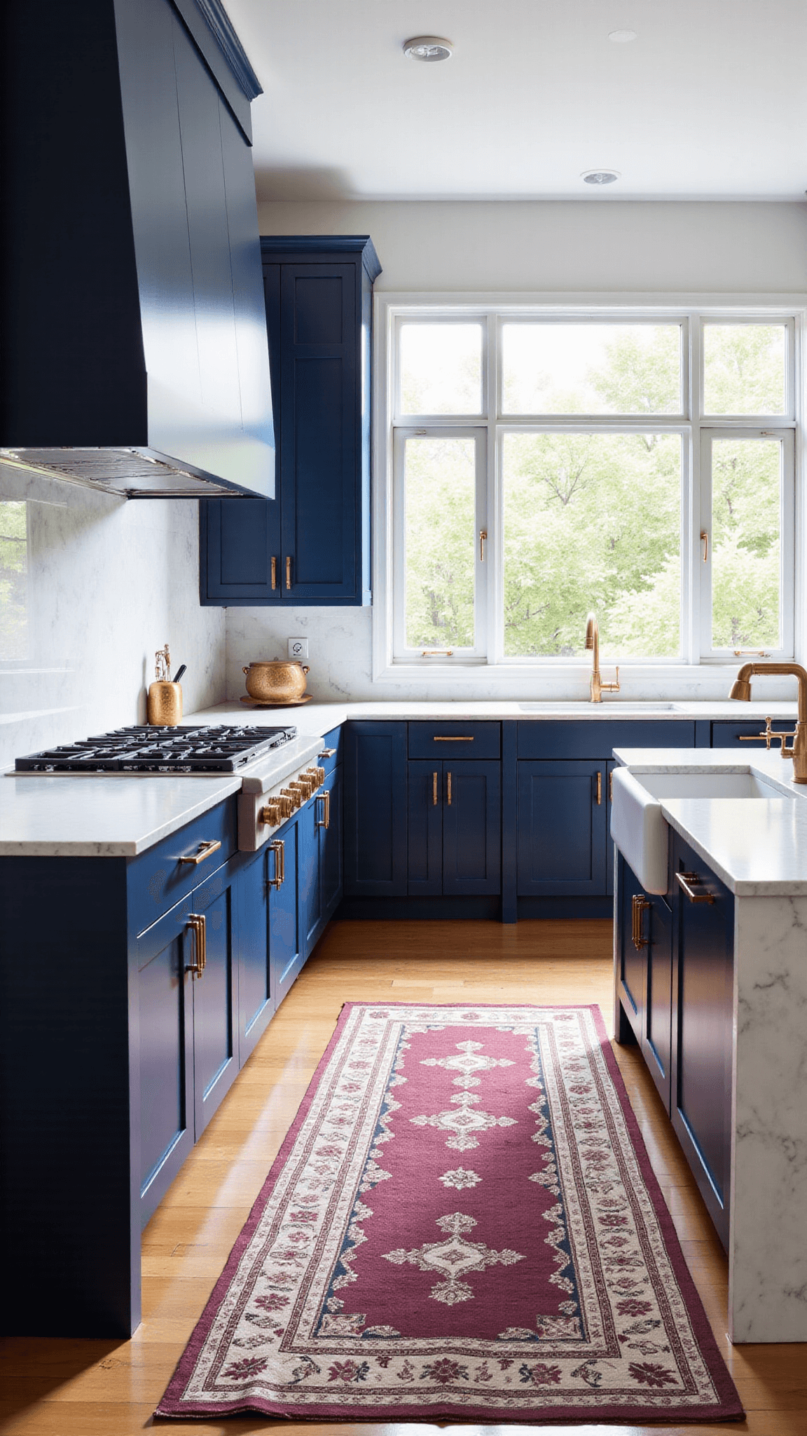 3495luxury Navy Kitchen Sunlight