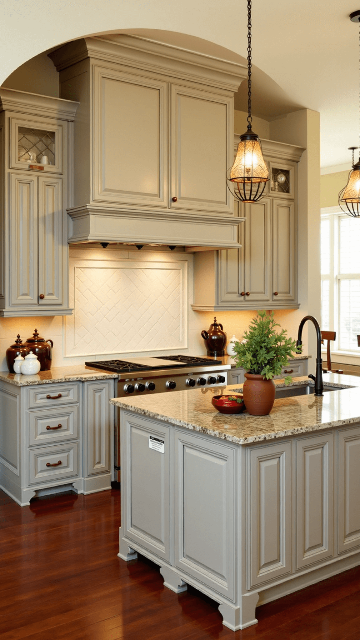 3503elegant Taupe Kitchen Golden Hour