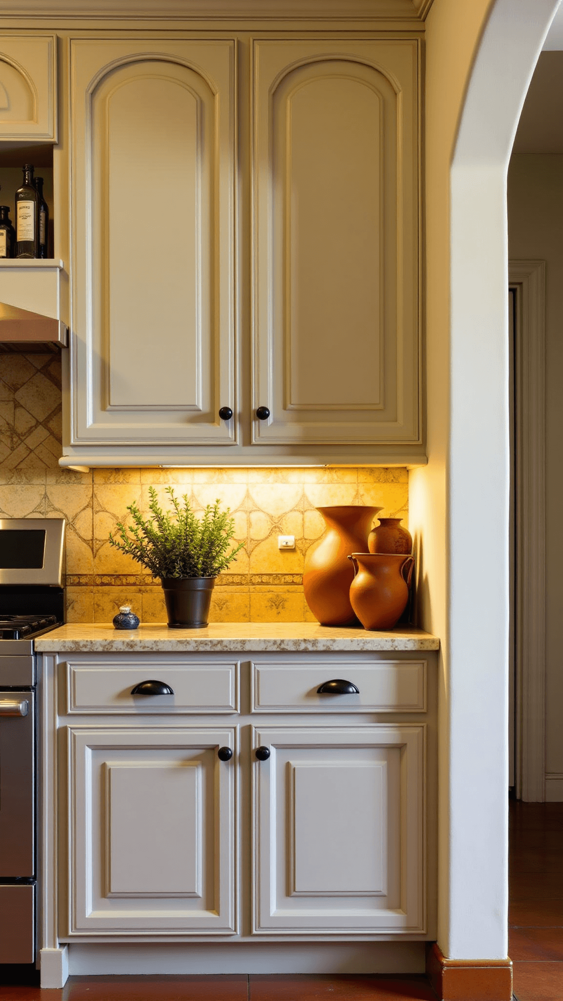 3508mediterranean Sunset Kitchen Archways