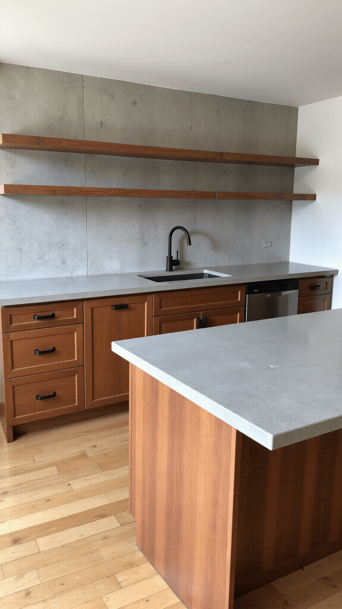3513modern Cherry Kitchen Aerial View