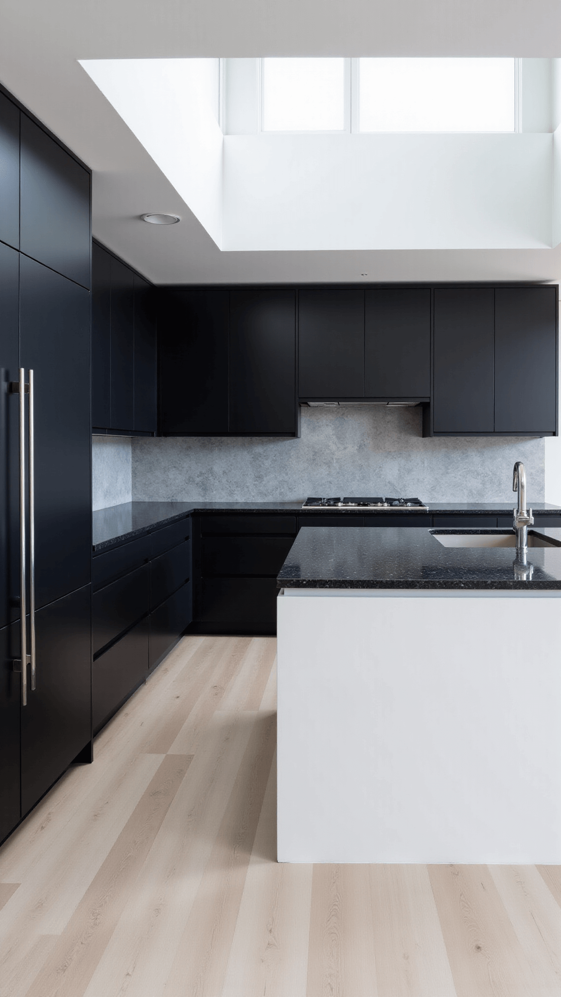 3526modern Black White Kitchen Aerial