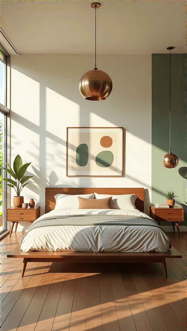 3766midcentury Bedroom Golden Hour