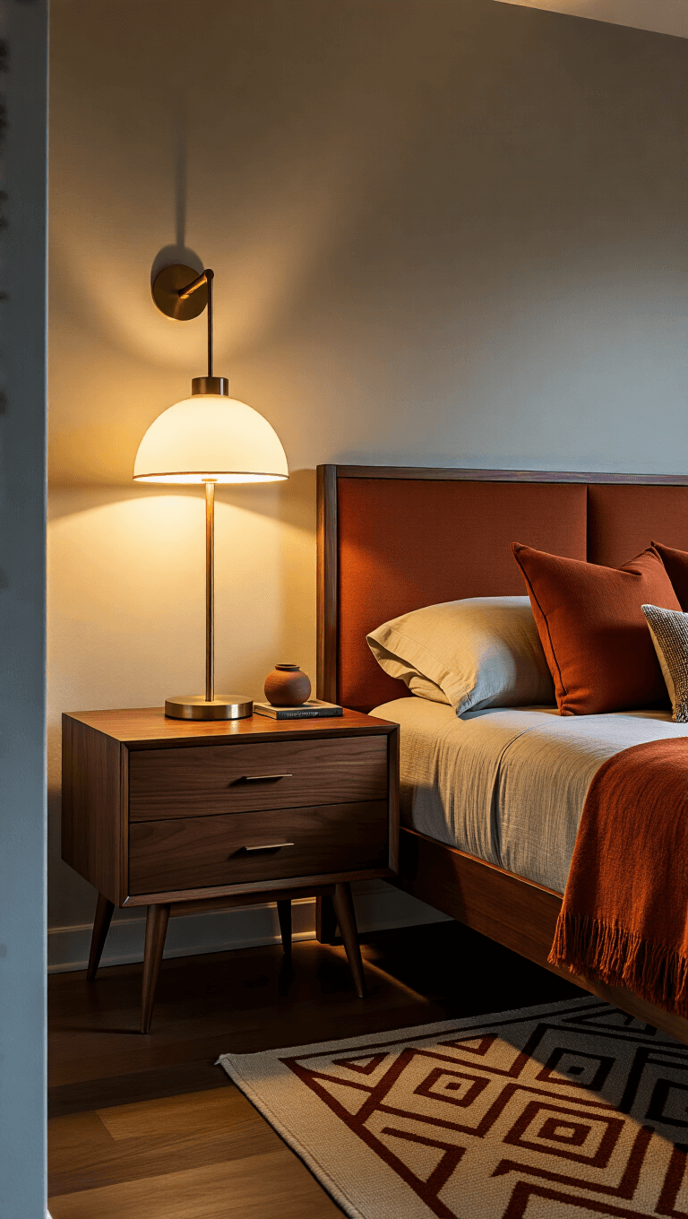 3768luxury Mcm Bedroom Corner Dusk