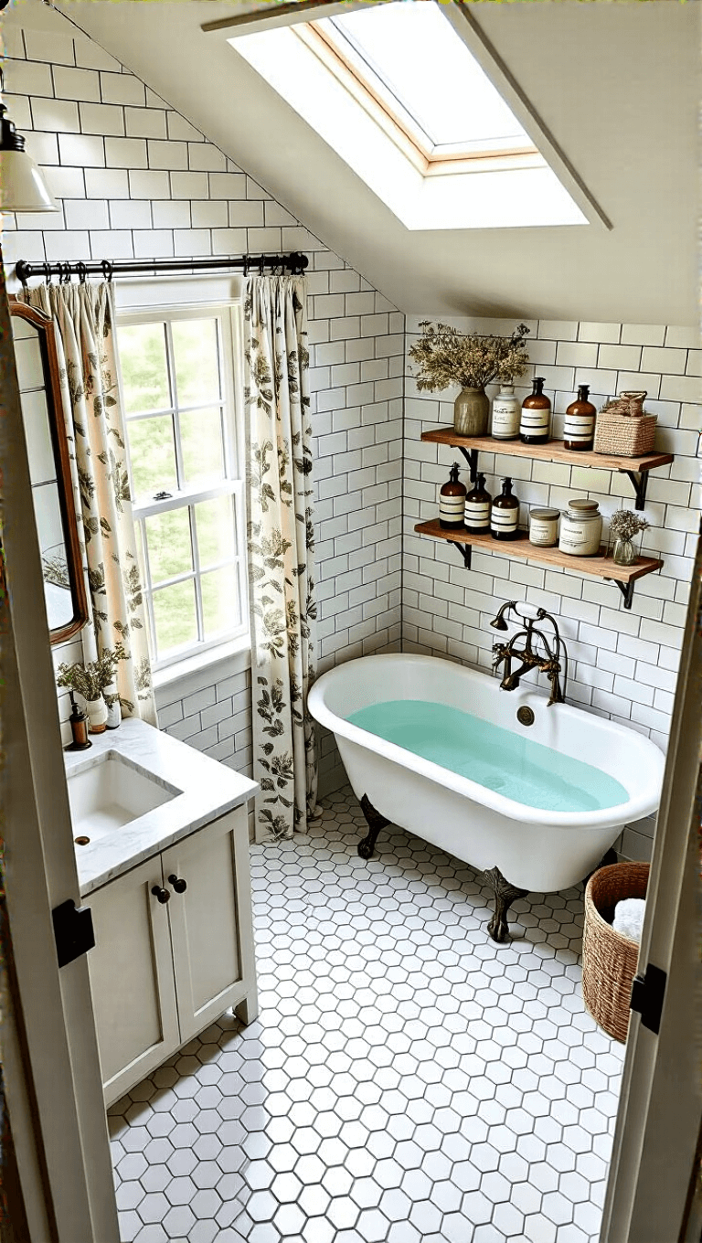 3776modern Cottagecore Bathroom Overhead