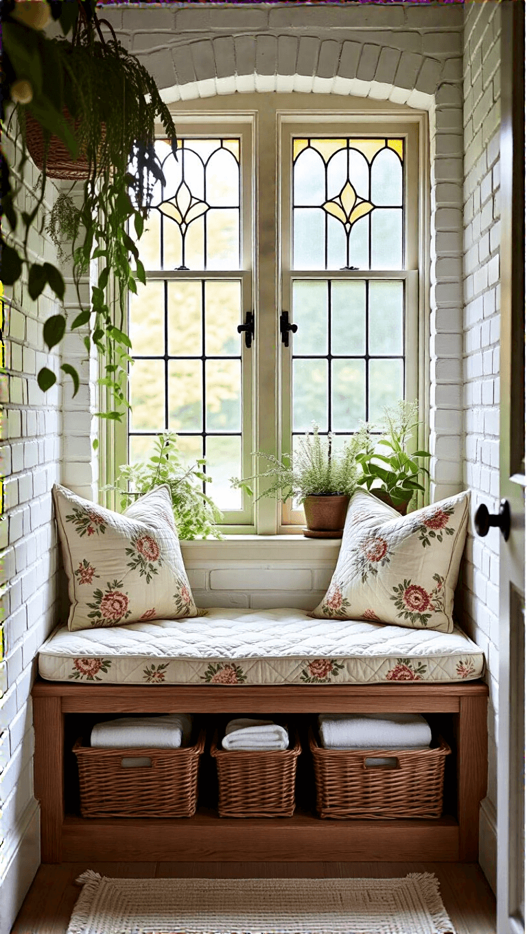 3777vintage Bathroom Window Nook
