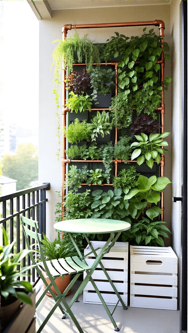 3824vertical Garden Balcony Sunrise