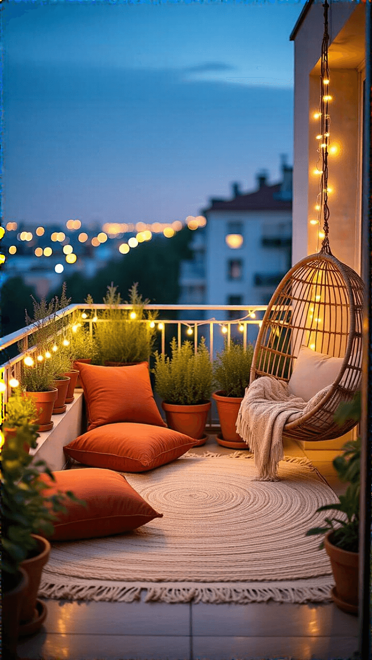 3825boho Balcony Twilight Retreat