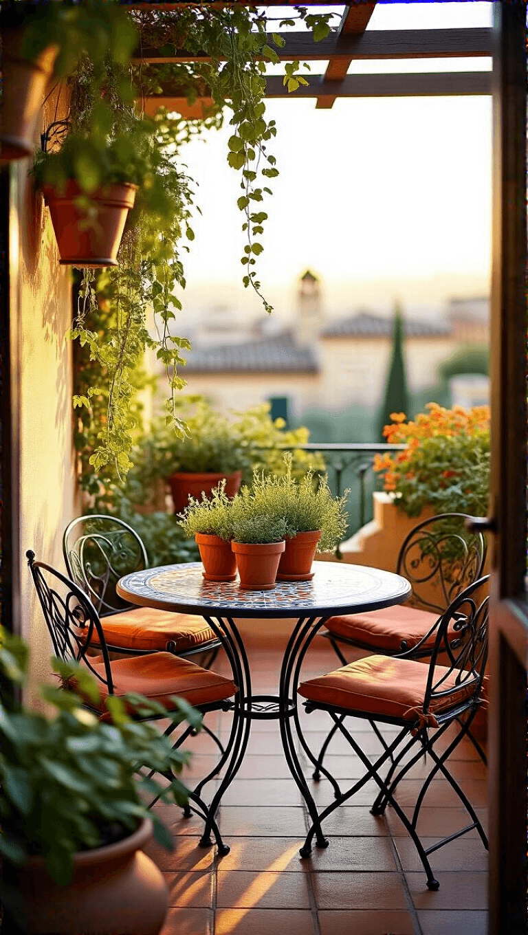 3830mediterranean Terrace Golden Hour