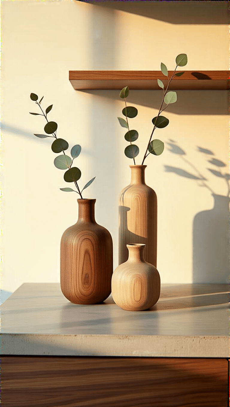 3836japandi Vases Office Golden Hour