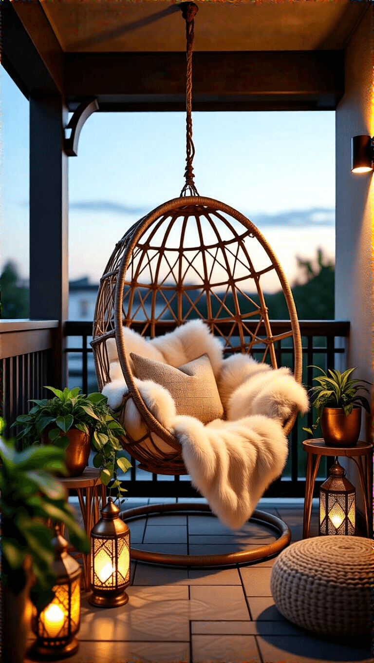 3849bohemian Balcony Nook Dusk