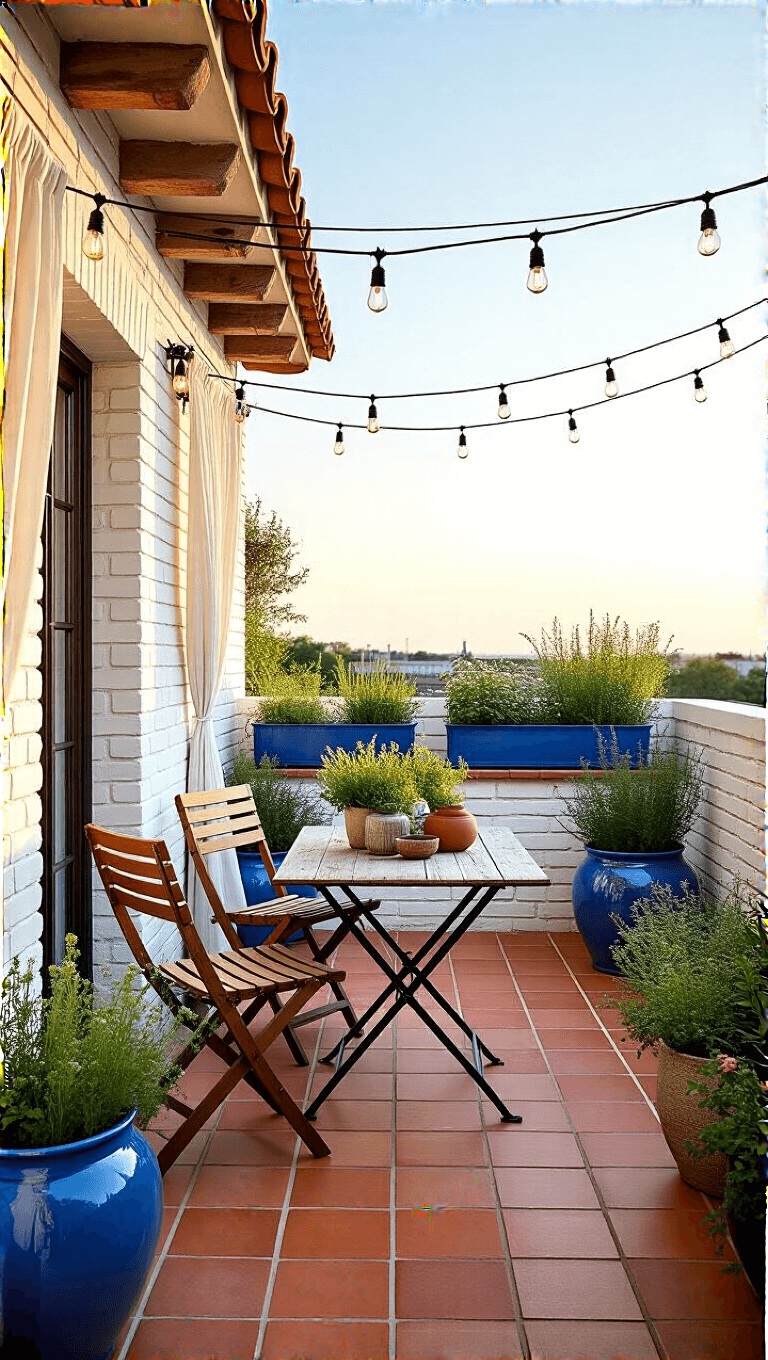 3853mediterranean Terrace Golden Hour