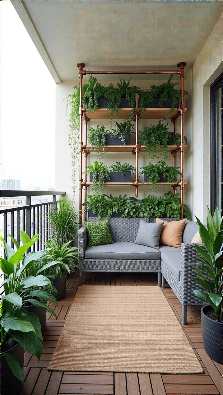 3854urban Jungle Balcony Oasis