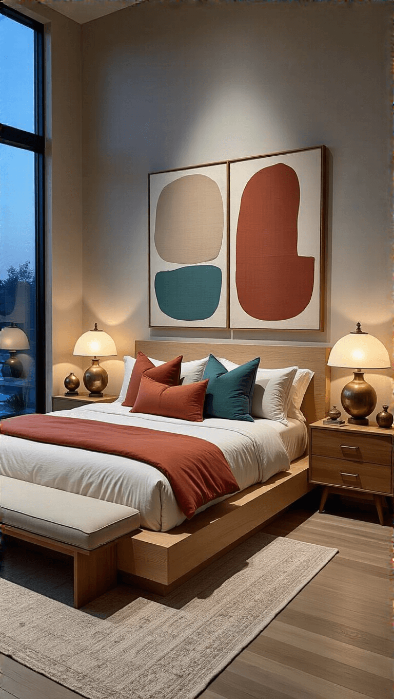 3879modern Master Bedroom Dusk Mood