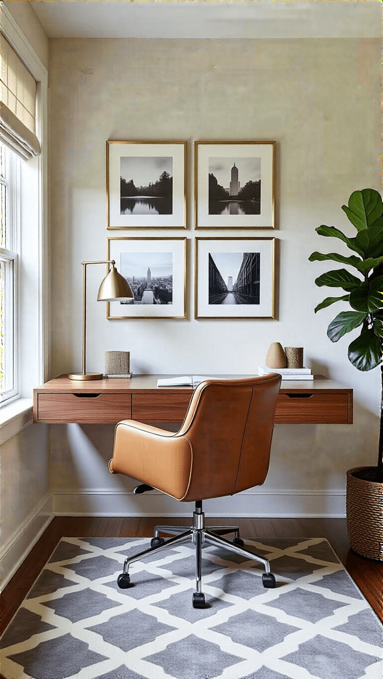 3880modern Bedroom Office Corner Daylight